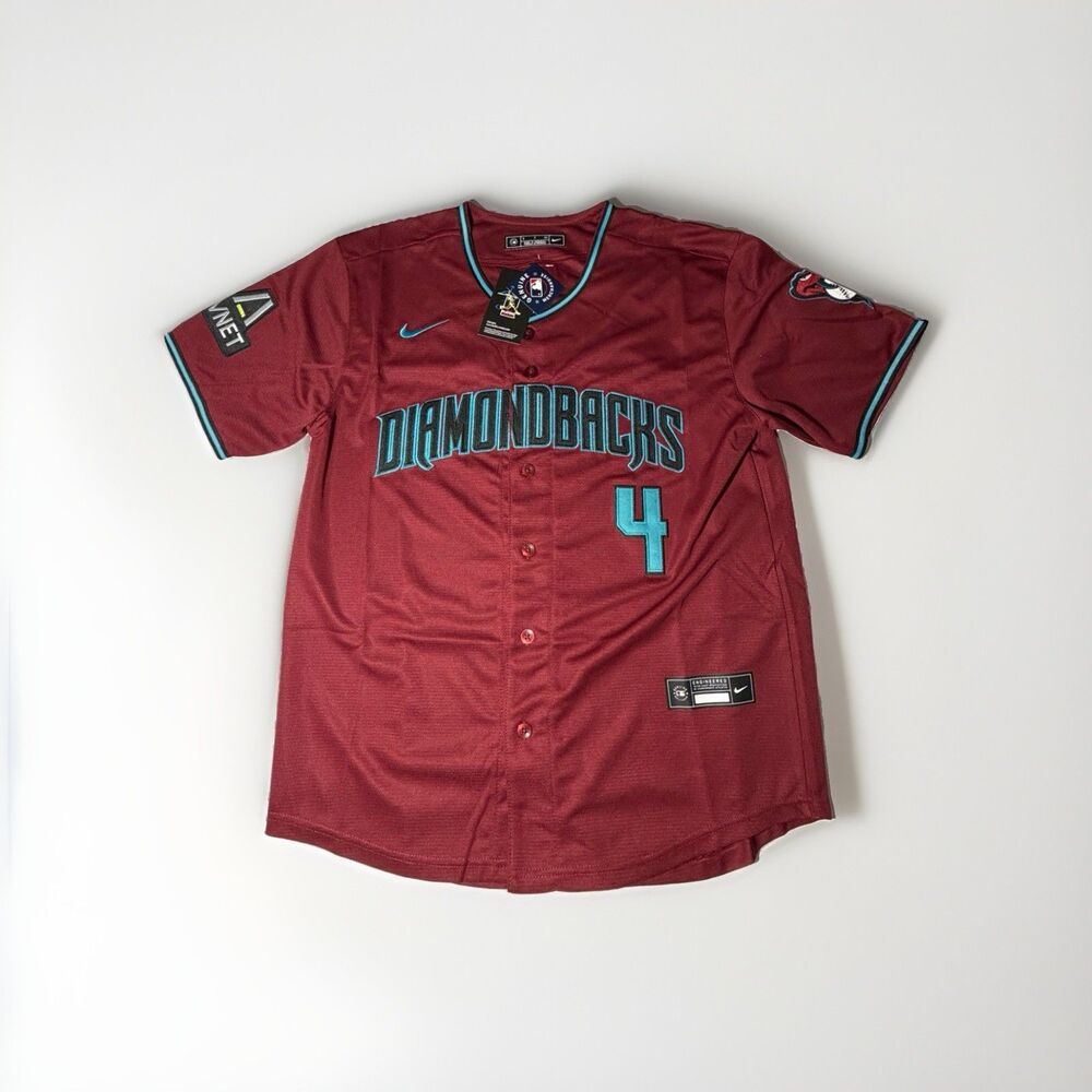 NWT Authentic Nike Ketel Marte Arizona Diamondbacks #4 Jersey Red Men’s Small
